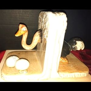Ostrich bookends